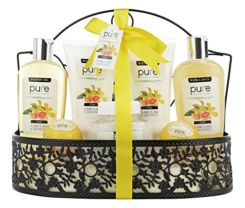 Spa Gift Basket for Men Bath and Body Gift Set! Mens Spa Basket for Holiday Gifts for Him!