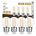 G45 Glühbirne E27 LED Vintage, DORESshop 4W LED Filament Ersatz für 40W Glühlampe, Warmweiß (2700K), 470 Lumen, CRI≥90+, Lampen für Schreibtischlampe, Party, Hochzeit, Weihnachten, 4 Pack