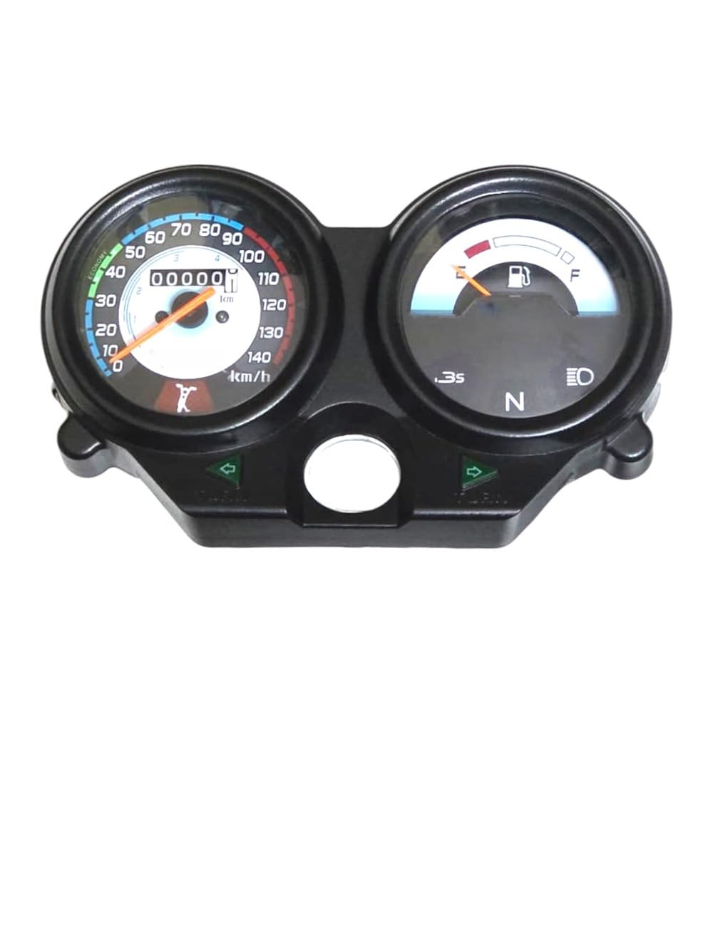 OHITO Motorcycle Speedometer Tachometer Crystal Instrument Gauge with Odometer & Fuel Meter Indicator Compatible with Splendor Plus i3s With Stand (2019 Model)