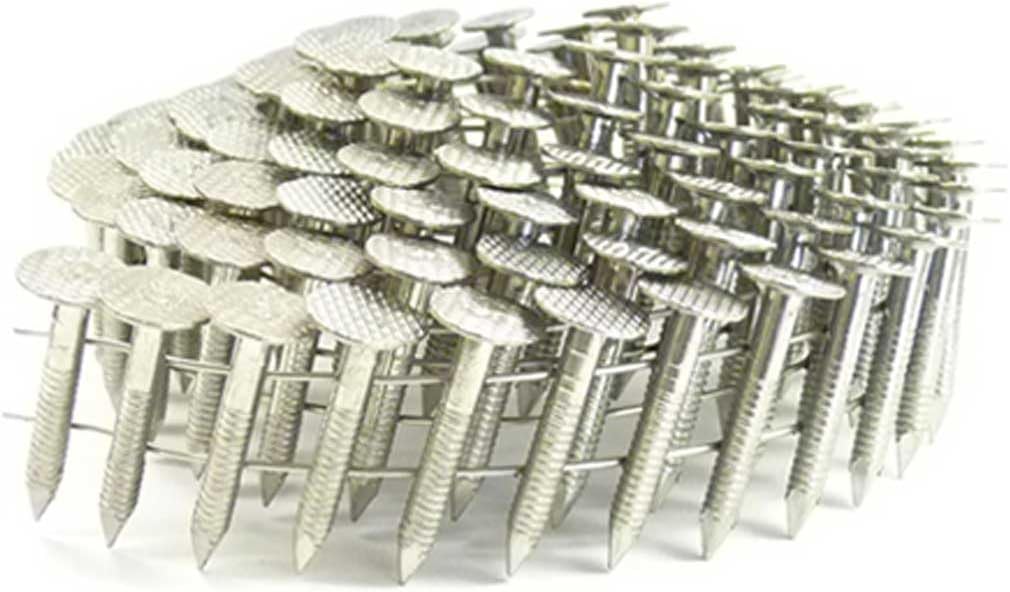 1" Ring 304SS Coil Roofing Nails 3,600ct