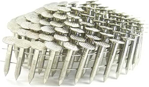 1" Ring 304SS Coil Roofing Nails 3,600ct