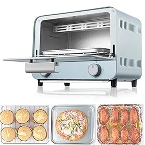 Mini-oven 9L | broodrooster | elektrische oven | kleine oven | afneembare kruimelschaal | draagbare kook/bakken/grill…