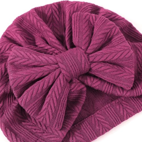 Image of BQUBO Baby Swaddle Blankets for Girls, 4PCS Newborn Accessories Set with Hat and Bow Headband with Hello World Wooden Birth Announcement Card, Baby Blankets for Girls (Pink)
