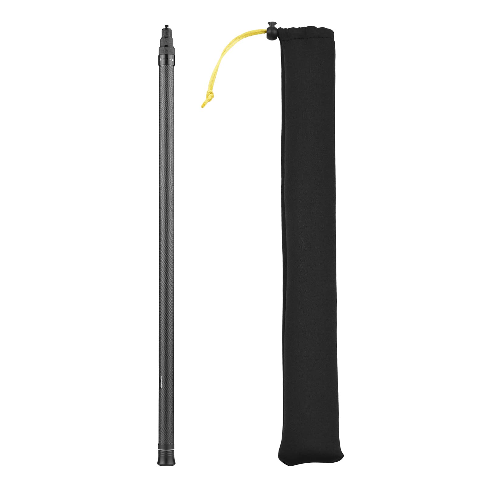 Andoer Barra di prolunga regolabile in fibra di carbonio Selfie Stick 3 m con vite da 1/4" per fotocamera panoramica Insta360 One X/One X2 / One R