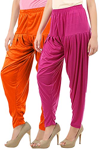 Image of Buy That Trendz Patiala Salwar for Women Viscose Patiala Pant Combo