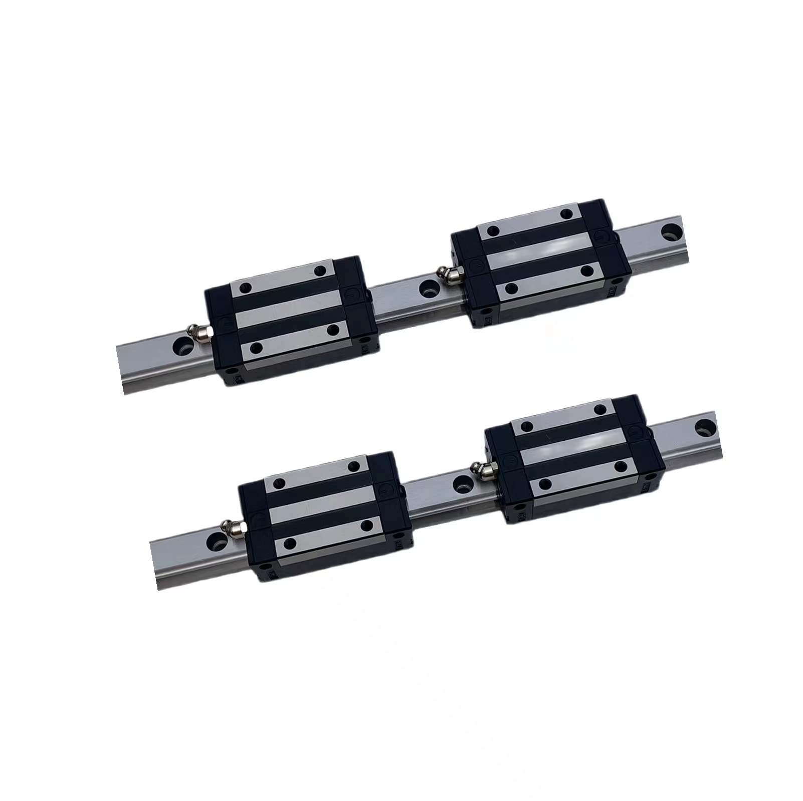 Lot de 2 rails linéaires HGR35 820 mm 35 mm + 4 roulements linéaires HGH35CA Bloc de roulement à billes haute précision Pièces CNC pour fraiseuses CNC et imprimantes 3D