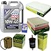 Produktbild Filter Set Inspektionspaket 5 Liter Liqui Moly Motoröl MoS2 Leichtlauf 10W-40 MANN-FILTER Innenraumfilter Kraftstofffilter Luftfilter Ölfilter