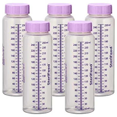 Sterifeed Disposable Baby Bottles, 250ml, Pack of 5 Cover
