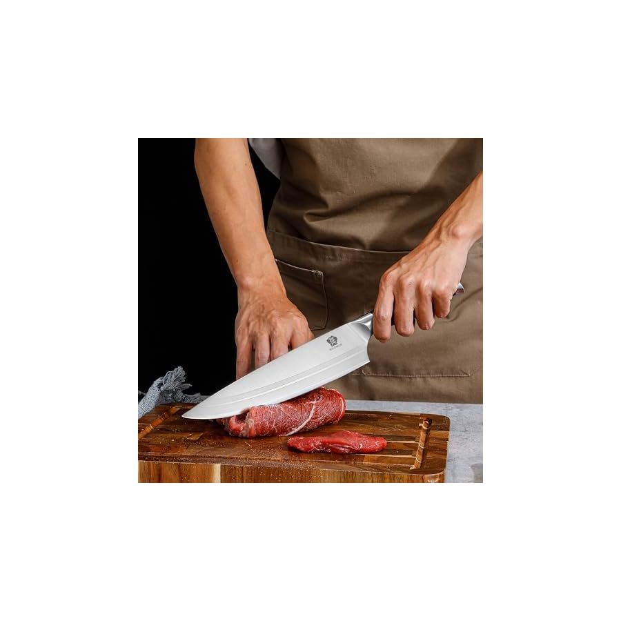 WILDMOK-Professional-Knife-Set-5-Pieces-Kitchen-Knife-Set-German-Stainless-Steel-Chef-Knife-Set-withGift-Box-Black-Pakkawood-Handle WILDMOK Professional Knife Set, 5 Pieces Kitchen Knife Set, German Stainless Steel Chef Knife Set withGift Box, Black Pakkawood Handle