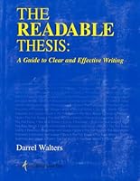 Readable Thesis: Clear and Effective Writing 1890765023 Book Cover