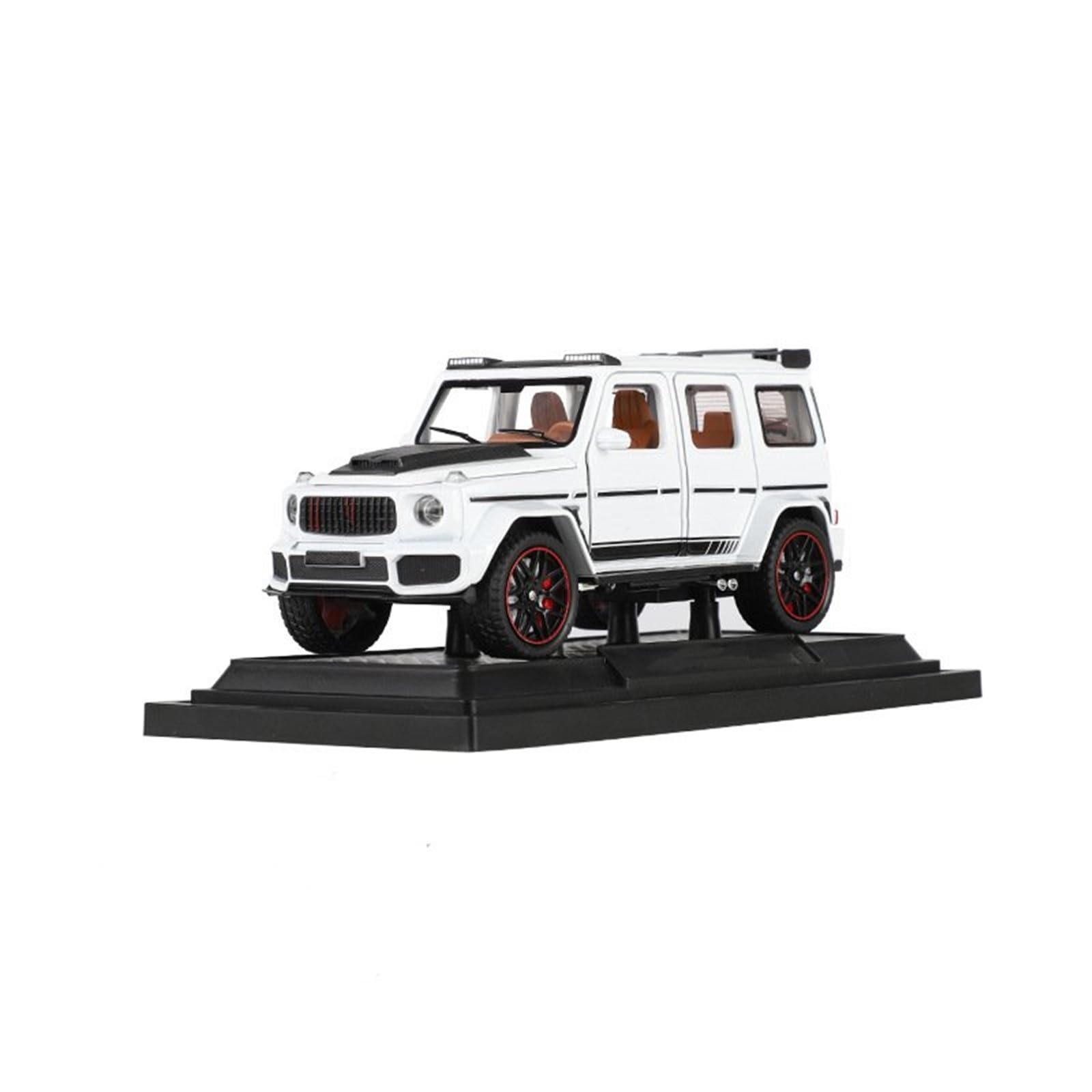 AUDSNI Die-Cast Diecast Car Model 1:32 For BRABUS G800 Alloy Die Casting Model Car Ornaments(White)