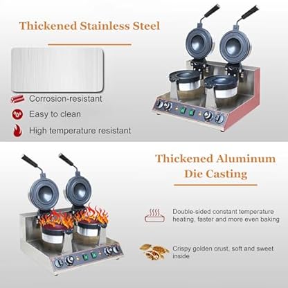 Elektrische Burger-Presse, Eiscreme-Brioche-Hamburger-Maker, Panini-Presse, Antihaft-Platten, Unabhängige Temperaturregelung, Für Bäckereien, Restaurants,Single-220V – Bild 5