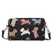 Produktbild Signare Damen Umhängetasche, Tapisserie Handtasche, Welpen-Motiv (Verspielter Welpe) (HPBG-PUPPY)