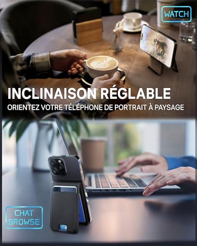 Portefeuille magnétique avec support réglable Volta Sunslice pour iPhone 16 et 15 - 2