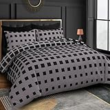 Grace King Size Duvet Cover Sets - Premium Microfiber Kingsize Duvet Cover Sets (230 x 220 cm) 3 PCs - Ultrasoft Hypoallergenic Reversible Quilt Cover Bedding Set With Zipper Closure