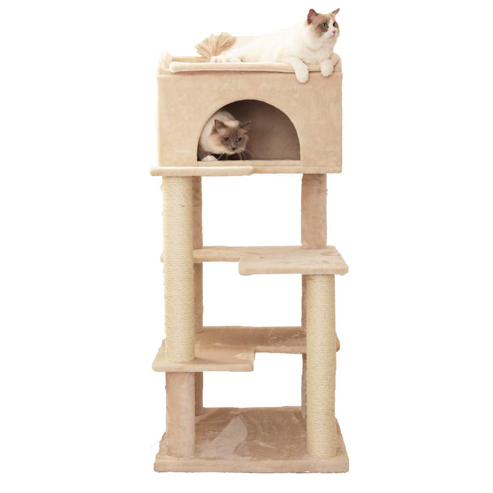 Mau ゴールドクレエ キャットタワー Mauタワーゴールドクレエ】キャットタワー 据え置き 大型猫