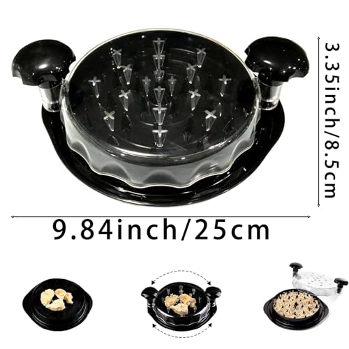 Miniatura 2 de Jvhlov Desmenuzador De Pollo, Trituradora De Carne Pollo, Trituradora De Pollo Y Carne, Herramienta Para Triturar Carne Con Asas Y Base Antideslizante, Para Verduras,Carne De Cerdo,Pollo