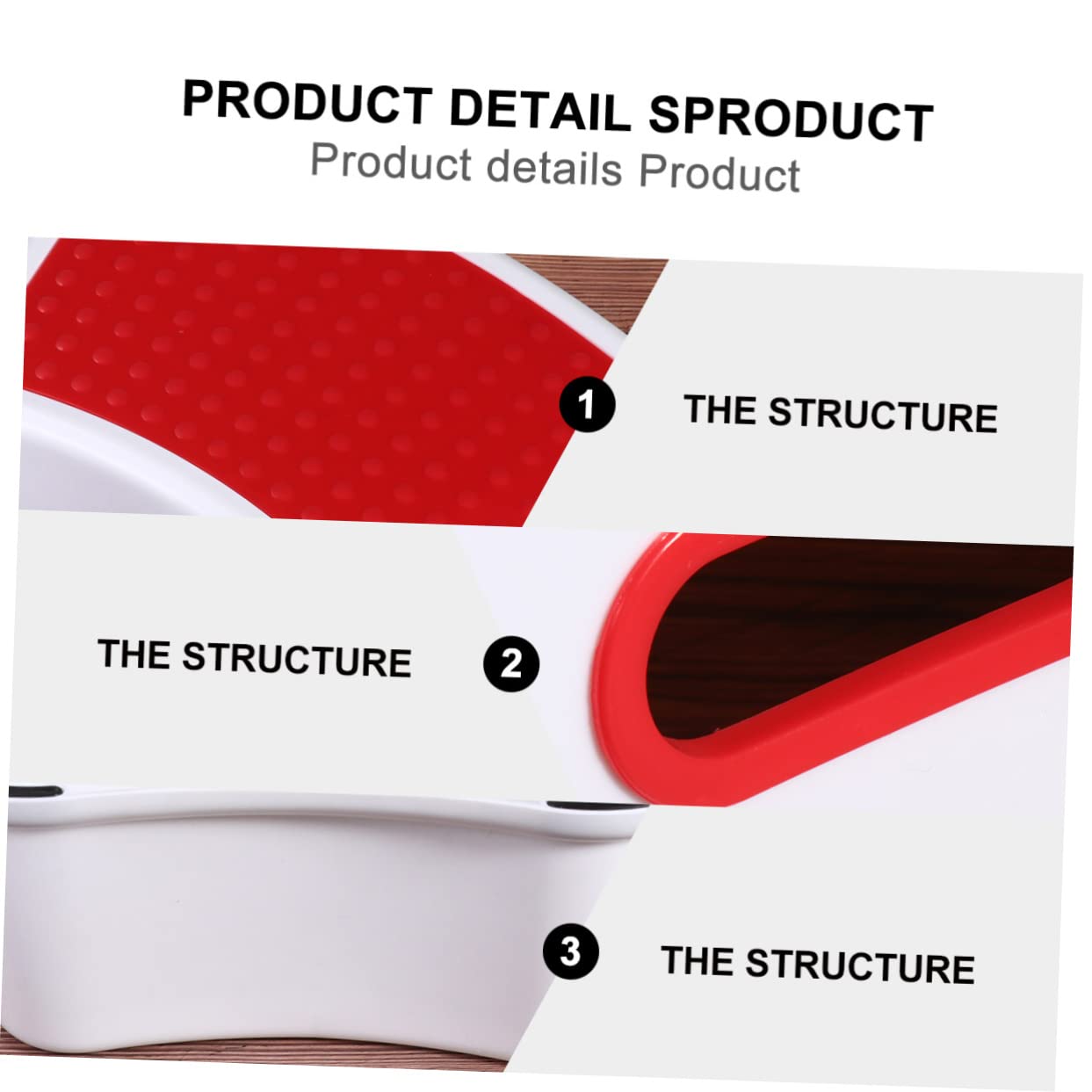PRETYZOOM Sgabello per Bambini in Pp Rosso, Antiscivolo e Resistente Agli Urti, Leggero e Portatile, per Bagno e Casa