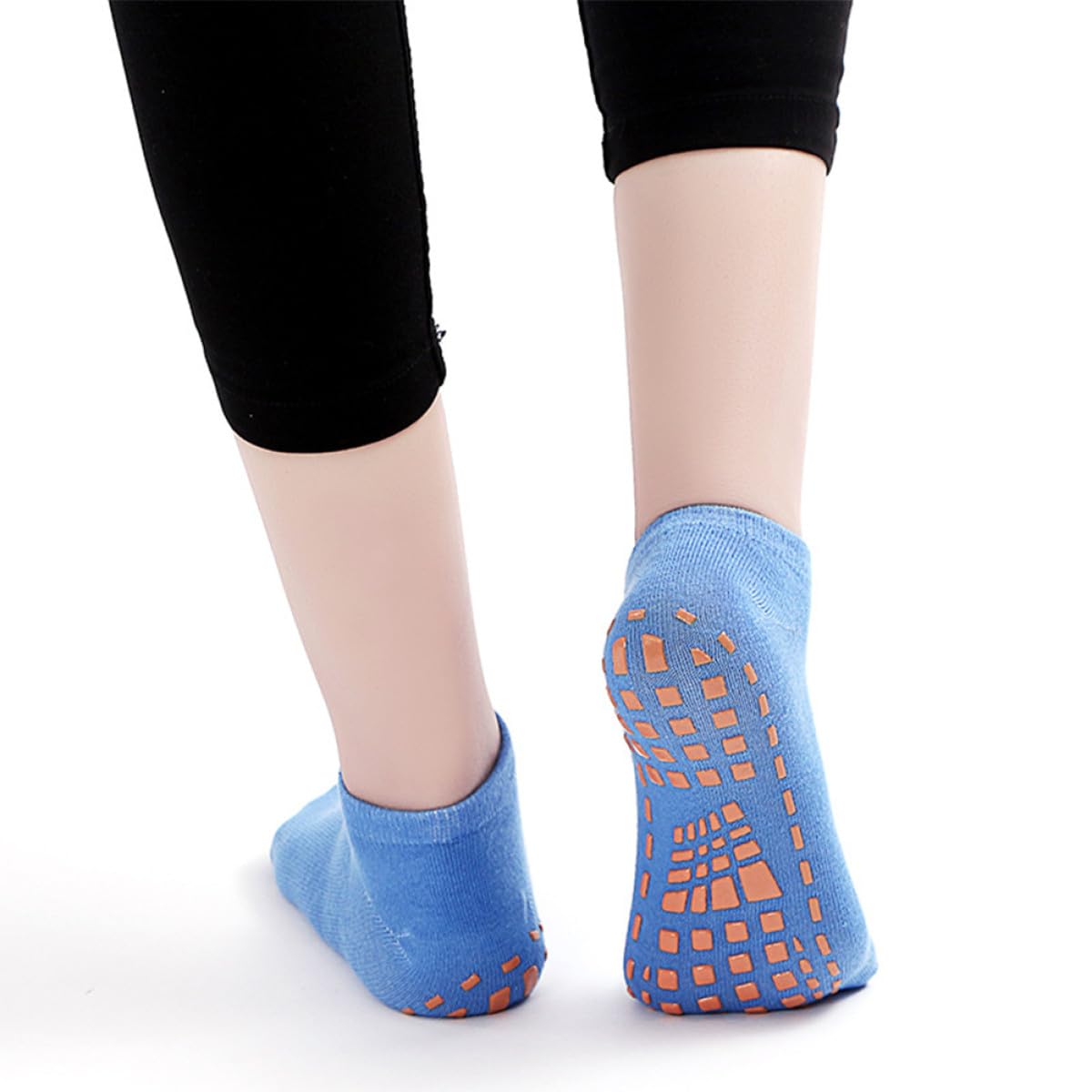 Mikinona 20paare Yoga Socken Rutschfest für Junge Mädchen Kindersocken aus Baumwolle Rutschfeste Junge Mädchen-bodensocken für Sport Socken mit Sohlenverstärkung Zufällige Farbe