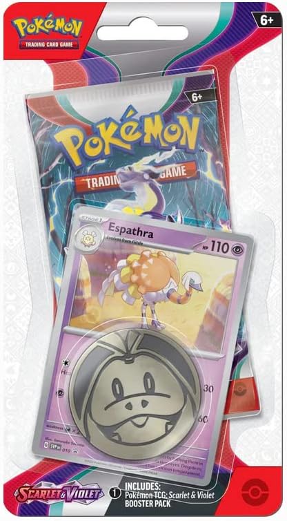 Pokemon TCG: Scarlet and Violet Checklane Blister - Espathra and Spidops Double Pack
