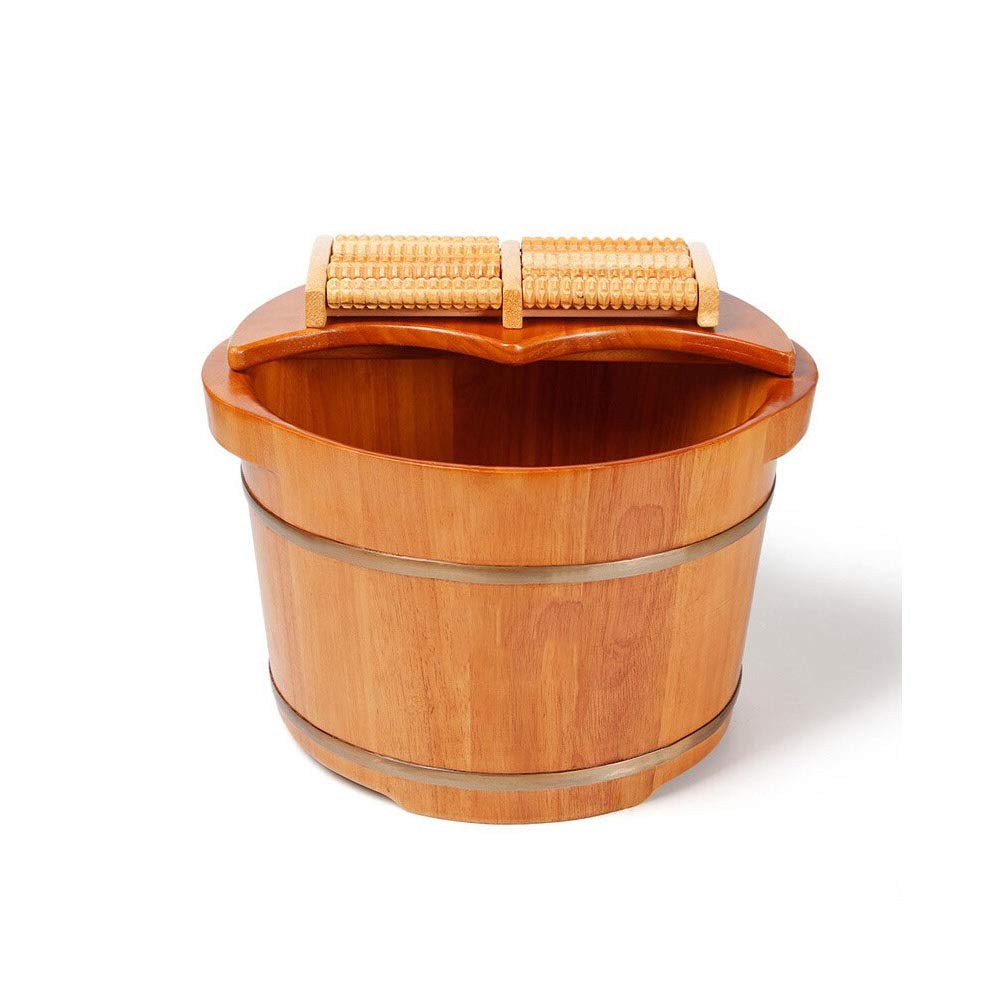 Baignoire en bois massif isolant pour hydrothérapie et pédicure
