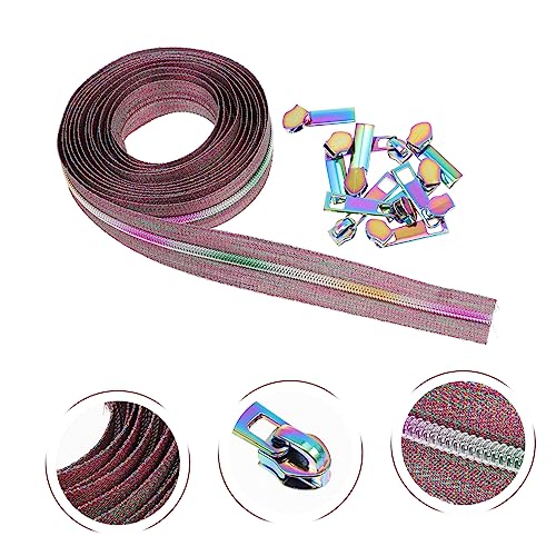 TEHAUX 1 Conjunto Conjunto De Zíper De Náilon Zipadee Zip Zíperes Separados Material De Costura Faça