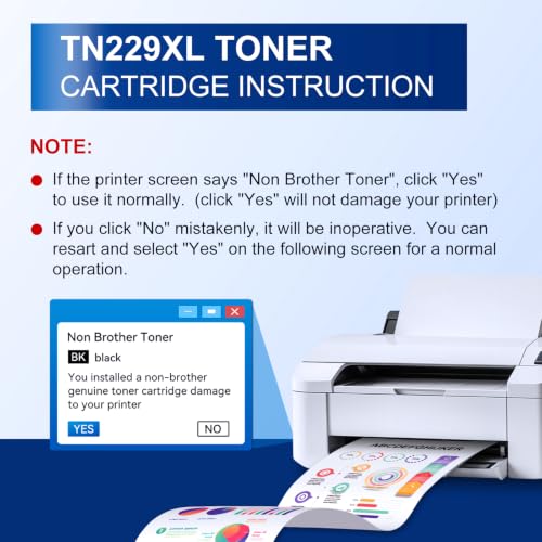 Image of TN229XL TN229 MFC-L3780CDW Toner Compatible for Brother TN229XL TN229 XL