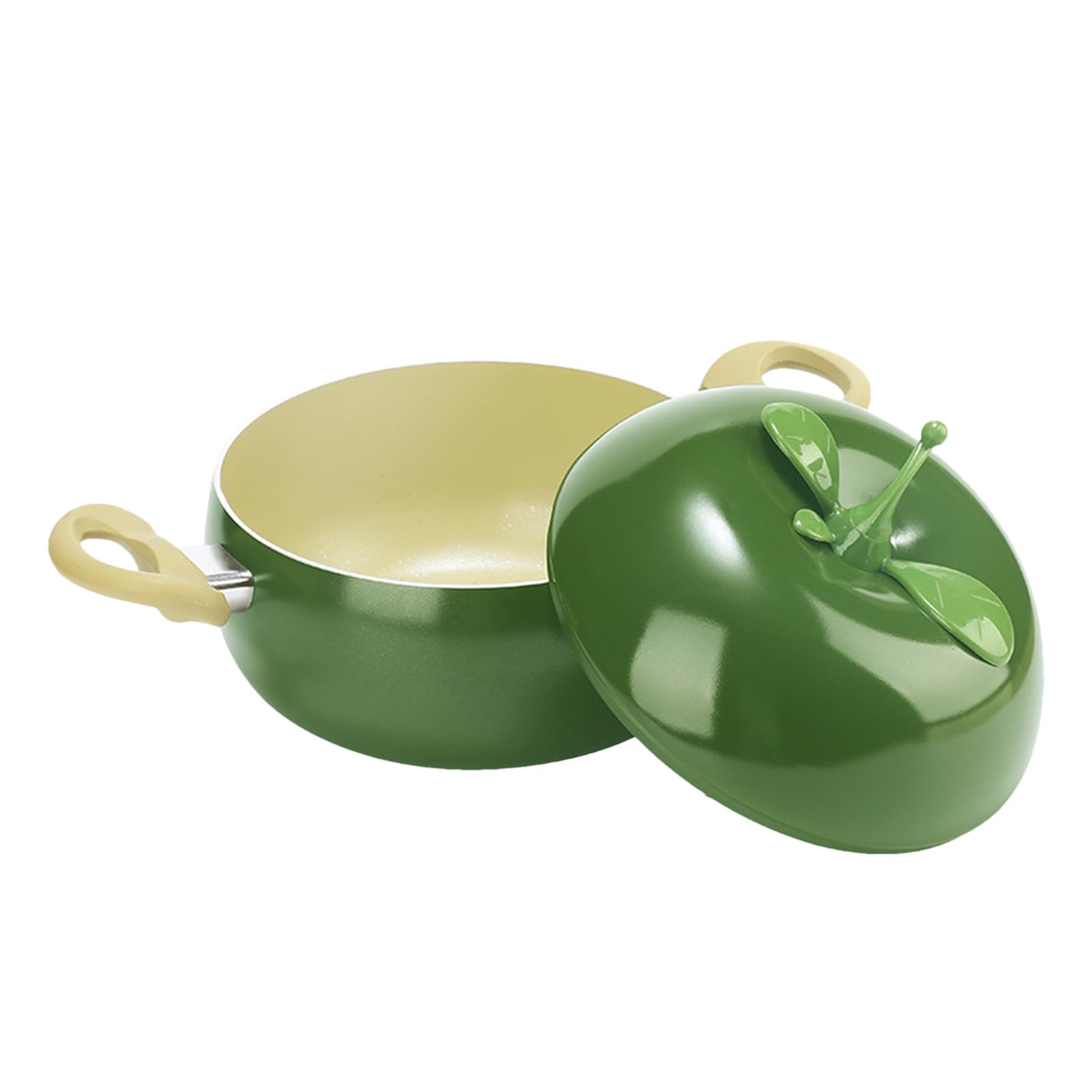 Pentola Per Sugo Con Coperchio Antiaderente A Forma Di Frutto Pratica E | Pentola Con Fondo Adatta Per Uso Domestico, Cucina, Ristorazione, Conserve, Bollitura, Sobollitura E Cottura Lent