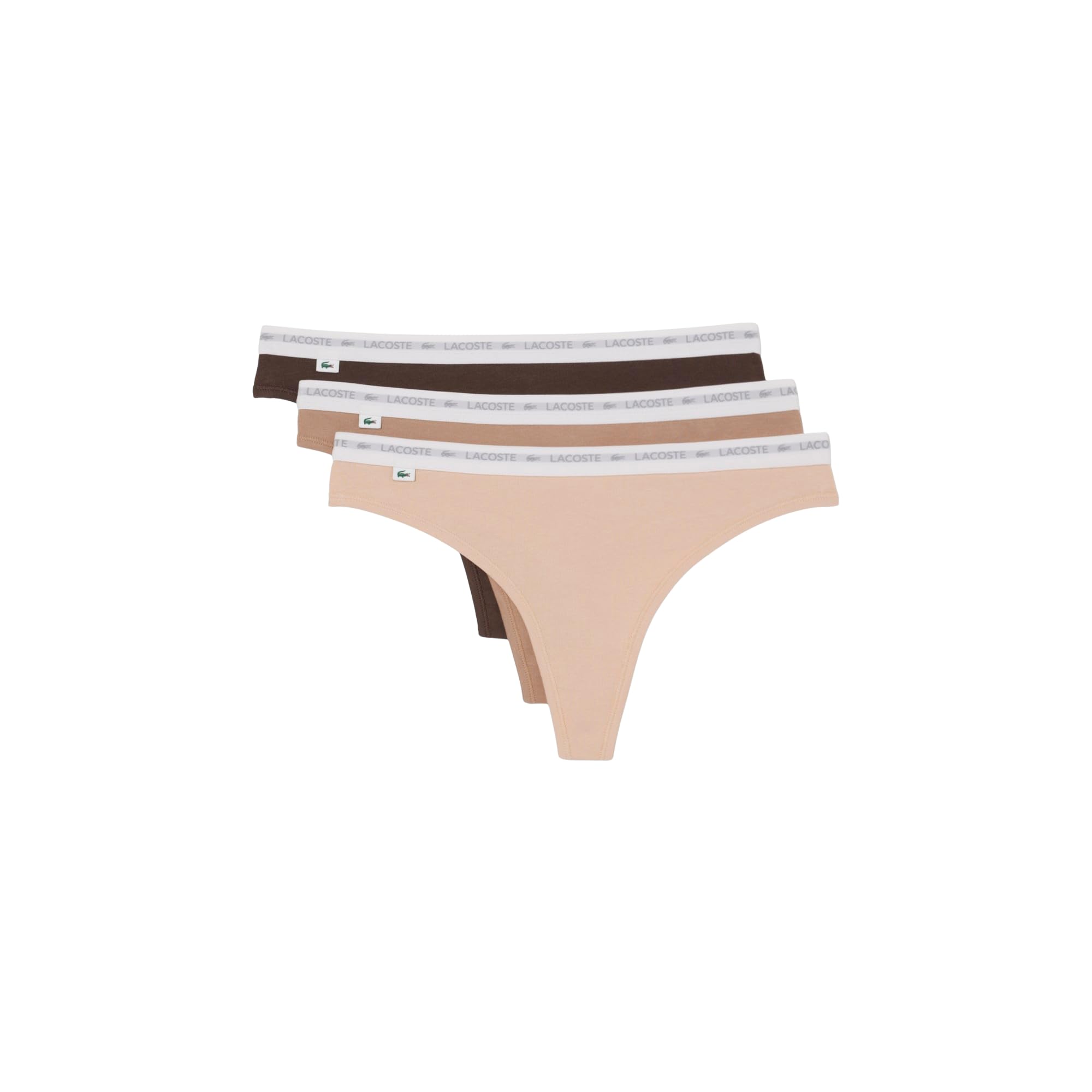 

                                                    Lacoste Women's Cotton Stretch Thong, 3-Pack (Amaz