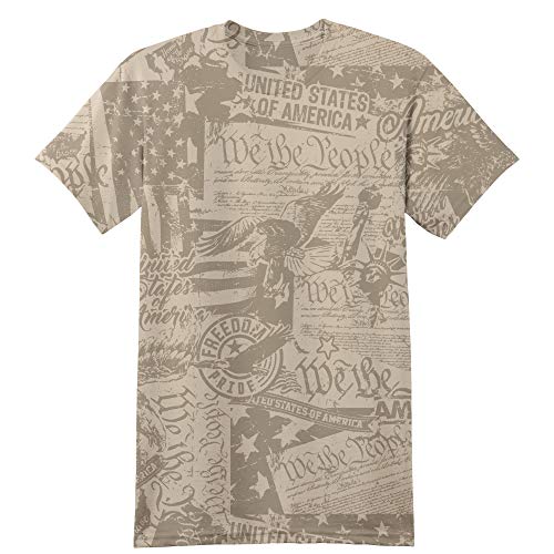 zerogravitee We The People Constitution All-Over Graphic Short Sleeve Tee
