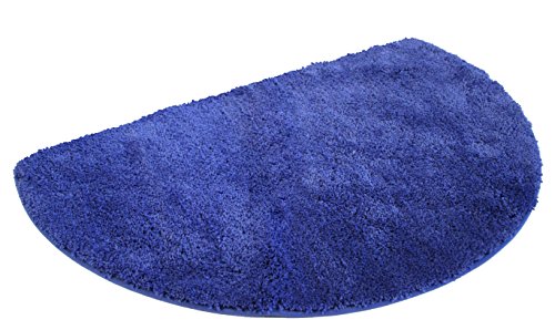Mesana J-10005/104 Royalblau Duschmatte, Mikrofaser, 50x80 cm halbrund