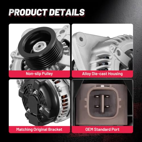 Image of BDFHYK 130Amp Alternator For Toyota Highlander 3.3L V6 2004-2007