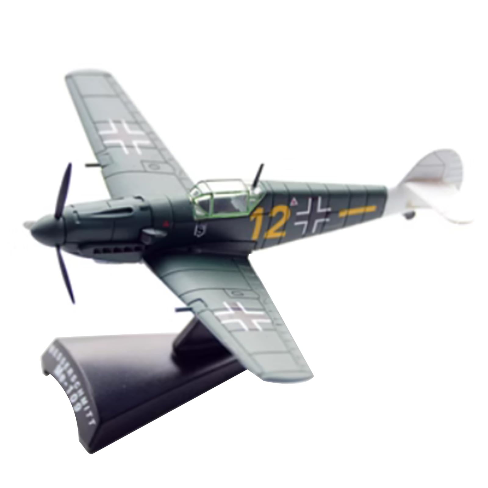 TECKEEN Alloy Germany Messerschmitt BF 109E Fighter Aircraft Plane Model Aircraft Model 1:100 Model Simulation Science Exhibition Model