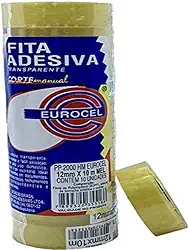 Fita Adesiva Pp 2000 12Mmx10M Transparente Pacote Com 10-24900
