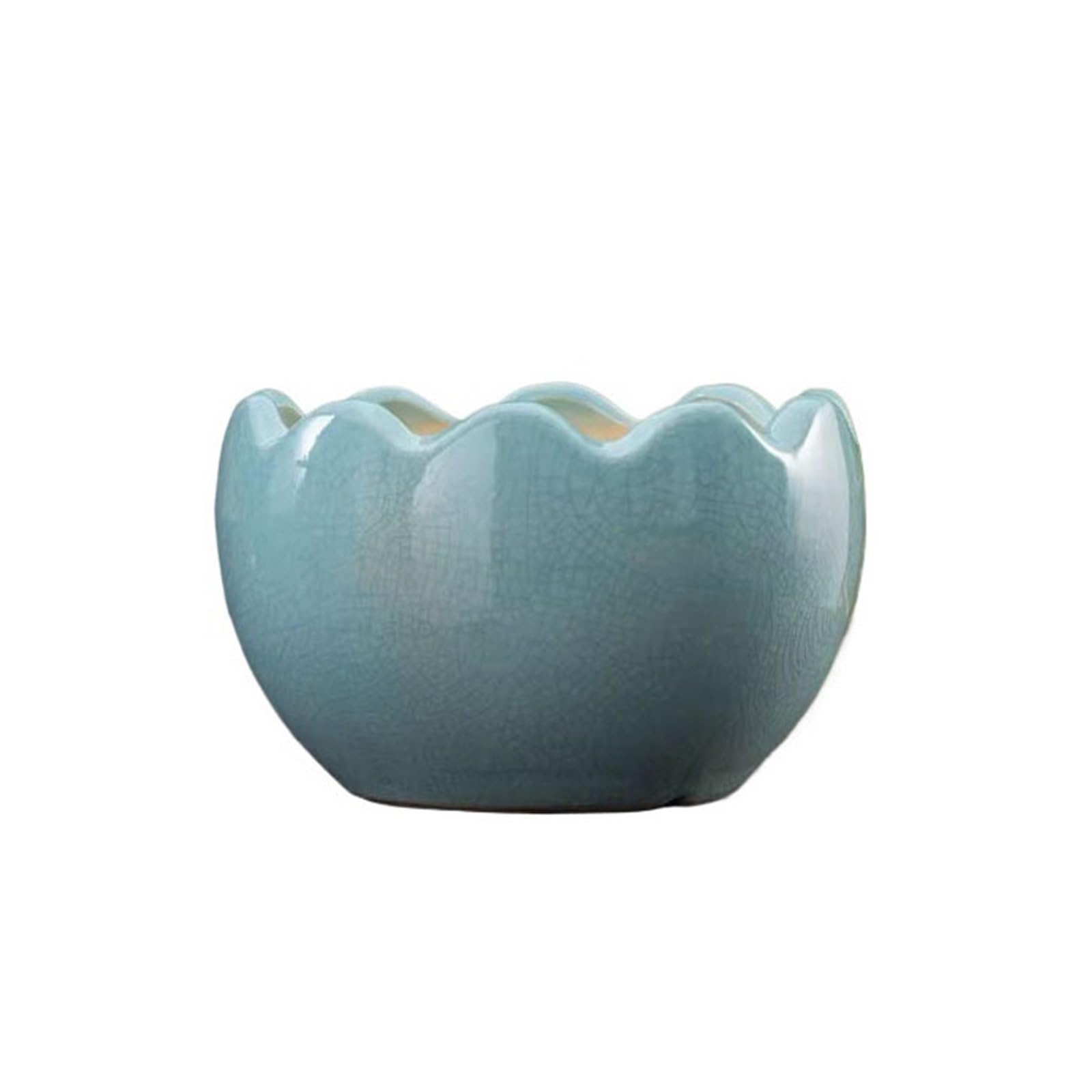Doniczki do wnętrz spersonalizowana kreatywna orchidea sukulent doniczka ceramiczna duża średnica zielona roślina dekoracyjna doniczka doniczki na rośliny domowe (niebieski, M)