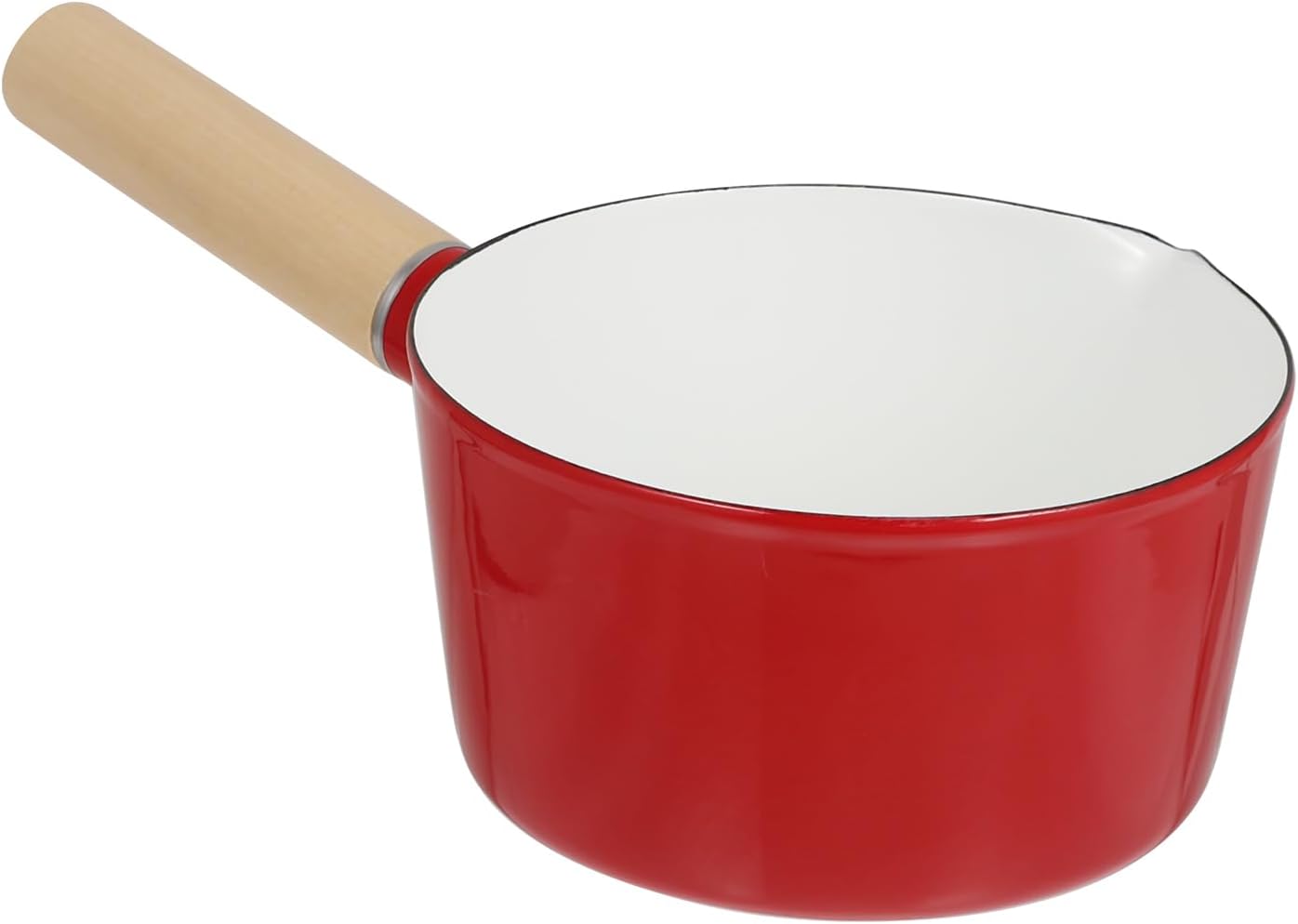 Enamel Milk Stockpot Handle Baby Food Cooking Pot Home