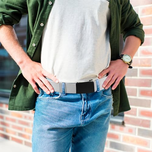 Coobbar Nylon Golf Belt - 3 Pack Canvas Men's Belt With Alloy Buckle, Adjustable, Durable, No Holes 5