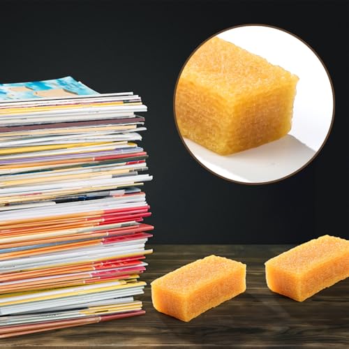 Image of Marspark 6 Pcs Comic Book Dry Cleaning Natural Rubber Book Cover Eraser Tool Dirt Eraser Small Soot Sponge