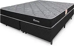 Cama Box Colchão Queen Espuma D45 Extra Firme Certificada Antialérgico 158x198x51cm - bf Colchoes