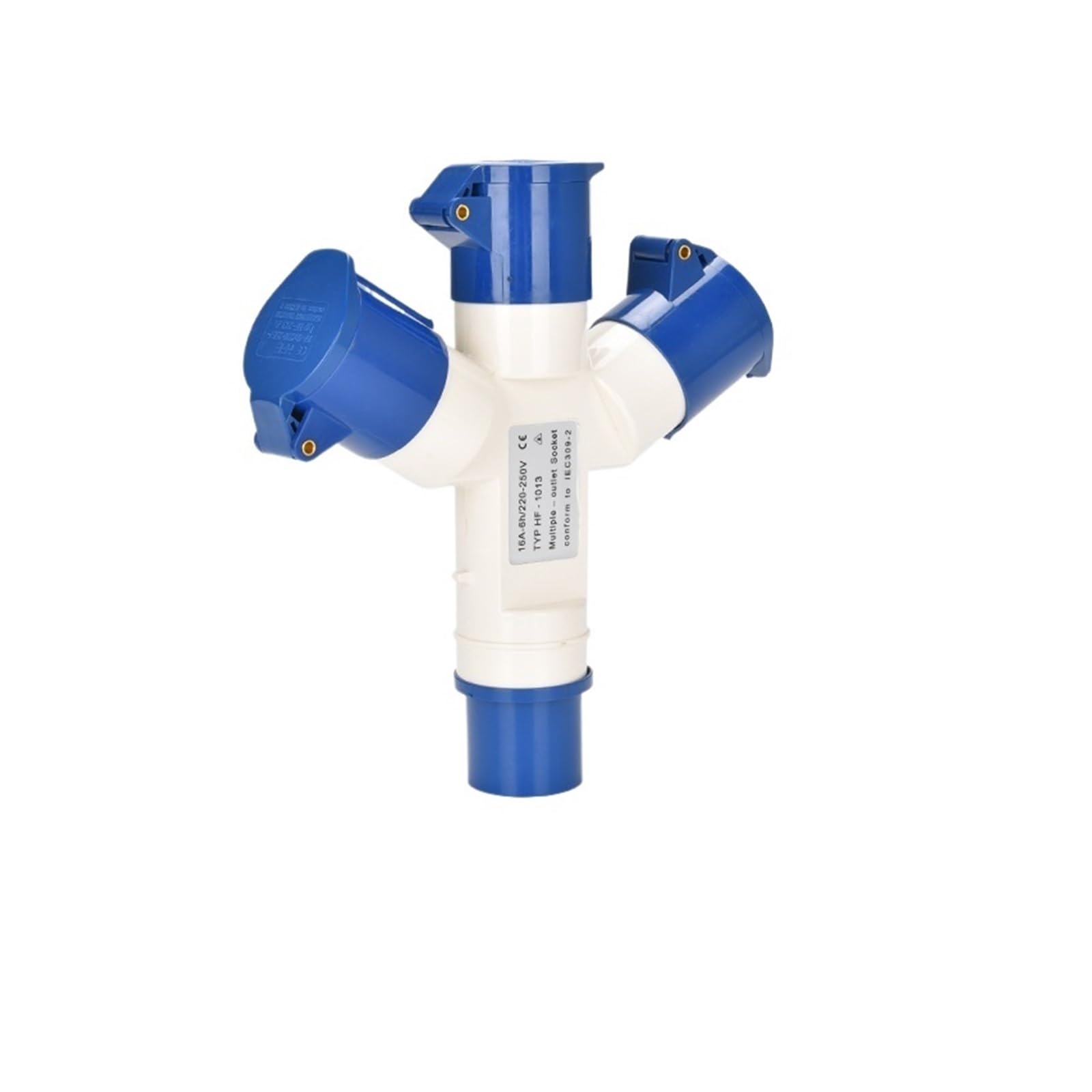 MUYTQAERG IP44 Three-Way Waterproof Industrial Aviation Plug and Socket Y-Type 1 Input to 3 3P 4P 5P 16A 32A 220V 380V(3P 16A 1to3)
