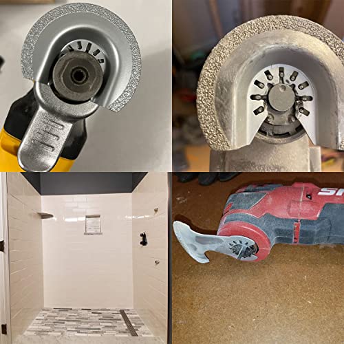 XXGO 3 Pcs Oscillating Multitool Grout Removal Blades Diamond to Remove Grout Plaster Mortar Cutting Grinding Shaping Compatible with Bosch Dremel Fein Makita Milwaukee Ridgid Ryobi Rockwell XG3001SU 8 XXGO 3 Pcs Oscillating Multitool Grout Removal Blades Diamond to Remove Grout Plaster Mortar Cutting Grinding Shaping Compatible with Bosch Dremel Fein Makita Milwaukee Ridgid Ryobi Rockwell XG3001SU - Image 8
