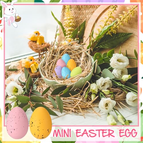 Huevos de Pascua moteados kymqlyw artísticos para decoración de fiestas y regalos DIY 36 unidades 5