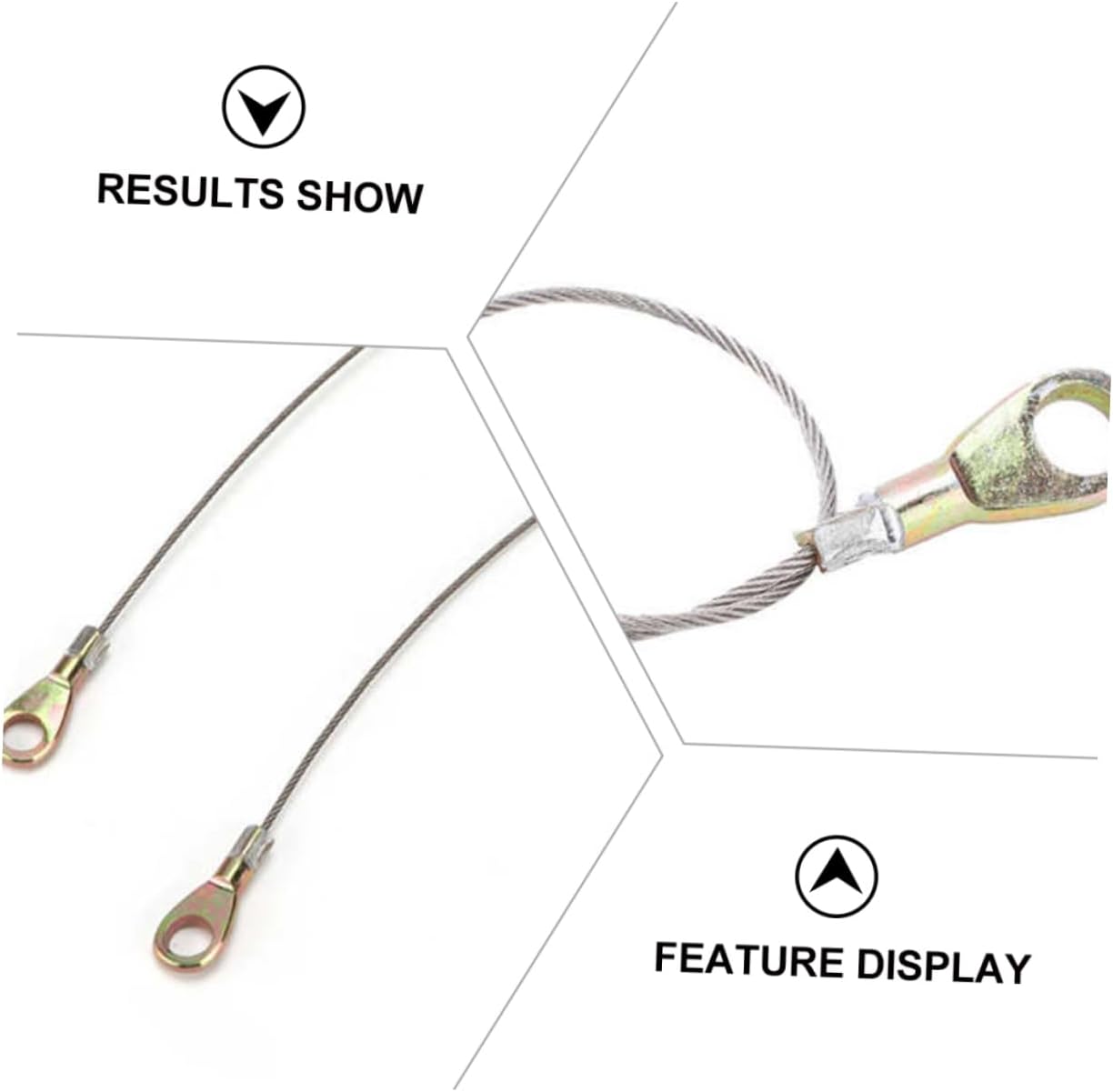 Replacement Cable for Tailgate 2pcs Cable Hook Strong Practical and Easy to Install