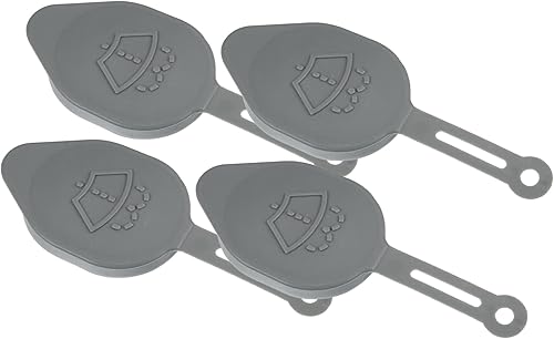 Unifizz 4 piezas limpiaparabrisas depósito de líquido depósito botella radiador tapa gris 28913JK60A para Infiniti G37 2008-2013 para Nissan 370Z