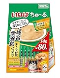 いなば ちゅ~る 総合栄養食 チーズ・野菜バラエティ 80本 犬用おやつ