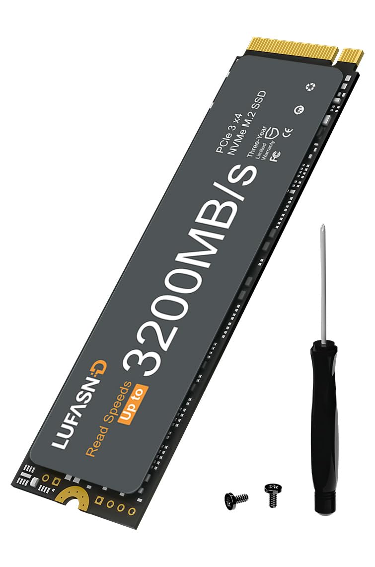 2TB M.2 NVMe SSD 2280, PCIe Gen3 x4 Internal Solid State Drive, Up to 3200MB/s, 3D NAND TLC with SLC Cache, High-Speed Storage Upgrade for Laptop & Desktop PC