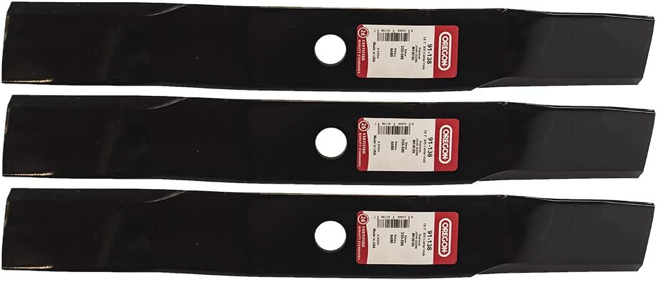 Oregon 3 Pack 91-138 Mower Blade for John Deere M136195 M135334 54" 7 Iron