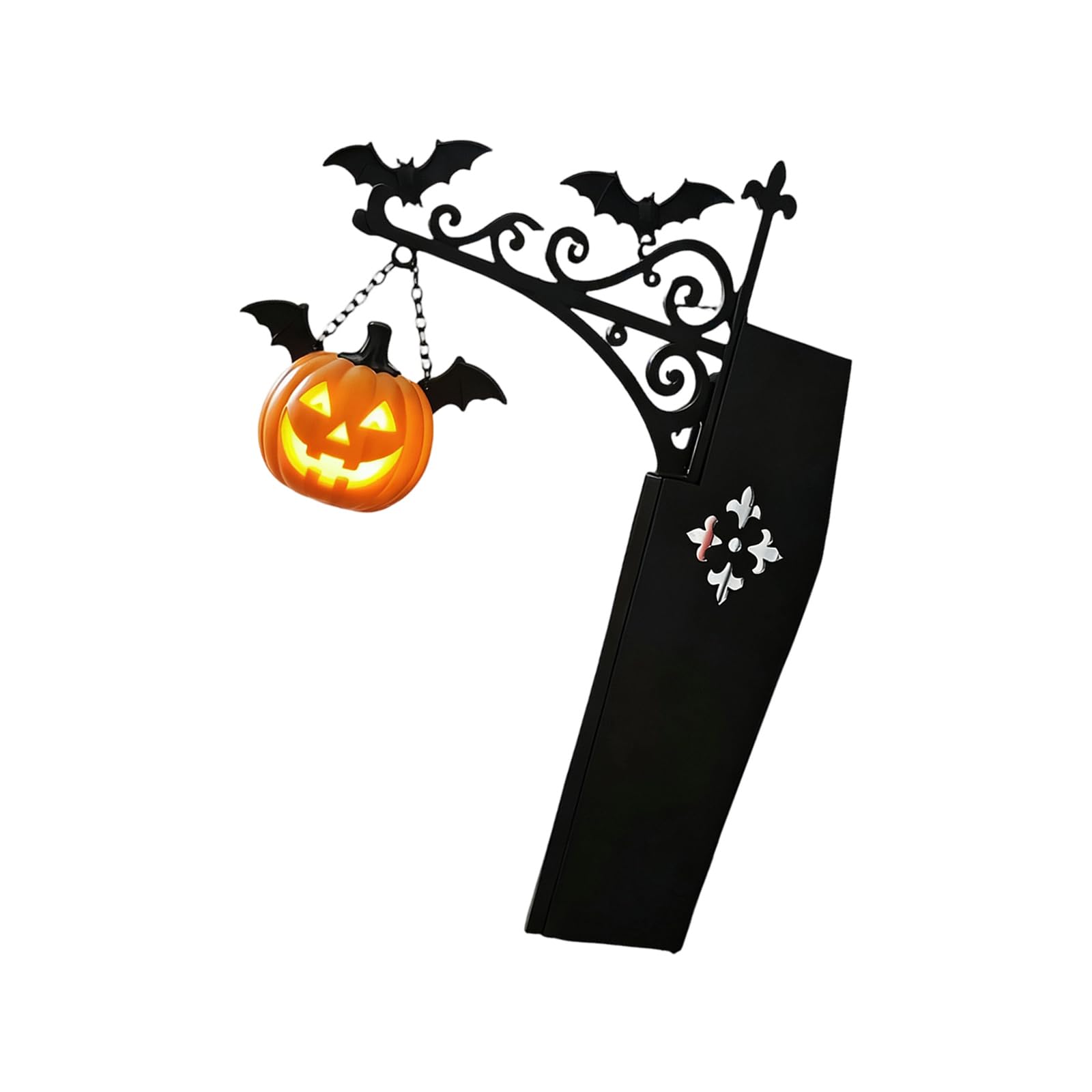 Drtlpmb Styleb Bat Bracket Shelf Light, Halloween Decorative Bookend Accent With Gentle Radiance, Gothic Decor For Study Spaces Gothic Bookshelf Lamp Indoor Seasonal Accent Reading