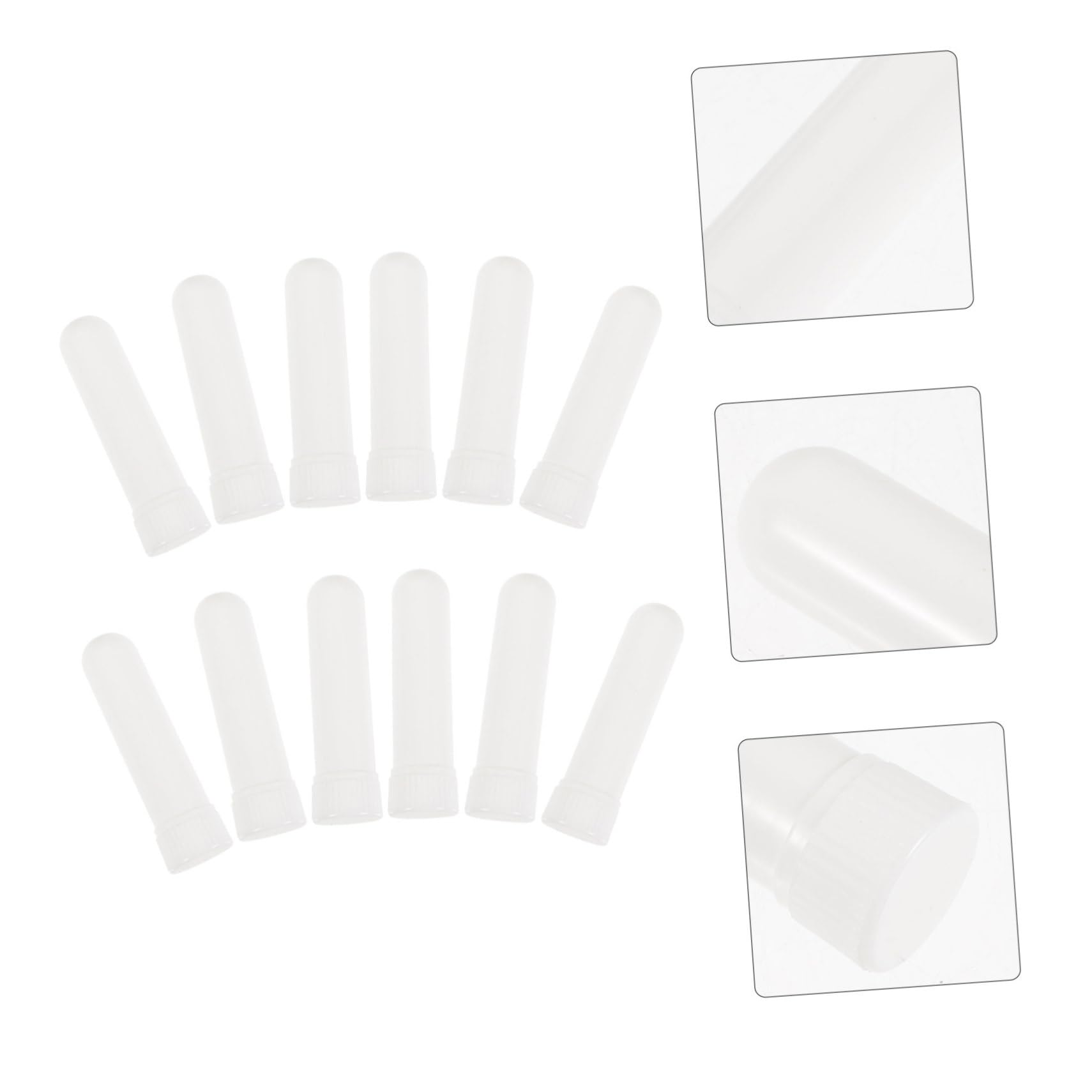 Healvian 60piezas Tubos De Aromaterapia Para Inhaladores Stick Para Aceites De Congestión Nasal y Refrescante Para