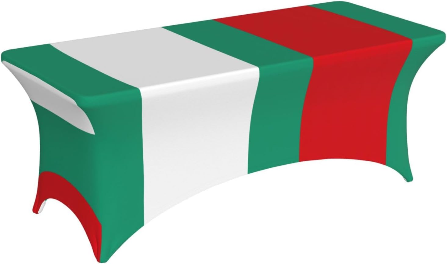 Bulgarian Flag Print Table Cover Rectangular Tablecloth for 6-Foot Tables for Wedding Banquets Outdoor